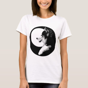 Camisetas del tamaño Husky Shirt Husky Wolf Plus d