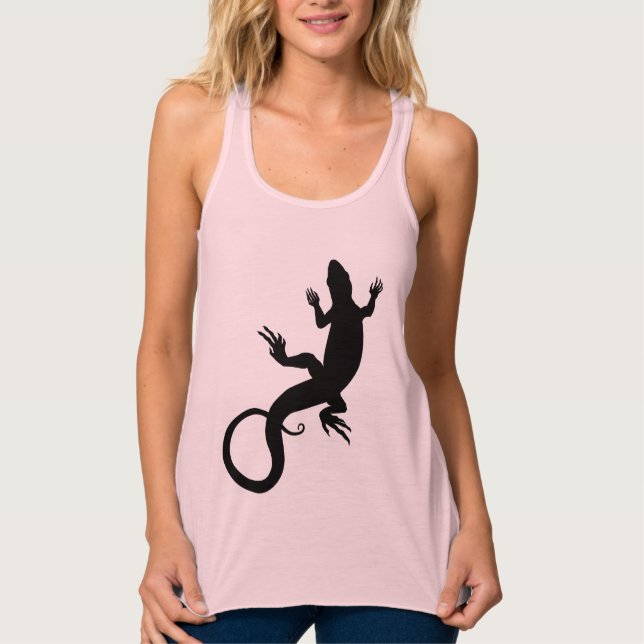 Camisetas del Top Reptile de Lizard Tank Femenino (Anverso)