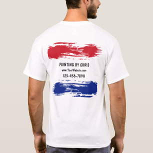 Camisetas del trabajo del negocio del pintor