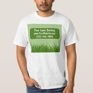 Camisetas del trabajo del servicio del césped