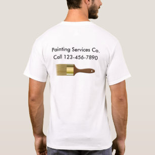 Camisetas del trabajo del servicio del pintor