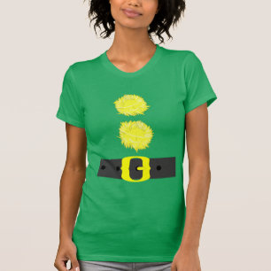 Camisetas del traje del duende del ayudante de