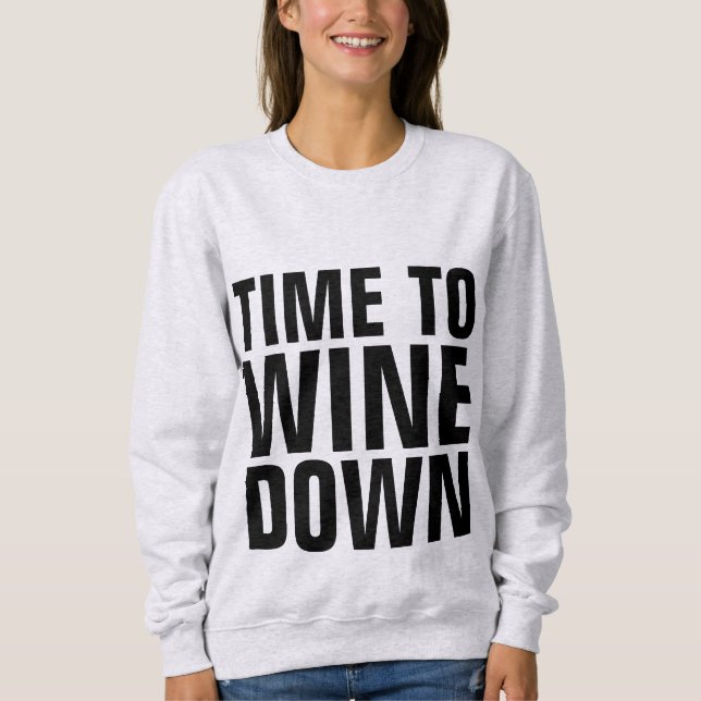 Camisetas del VINO, HORA DE WINE ABAJO (Anverso)