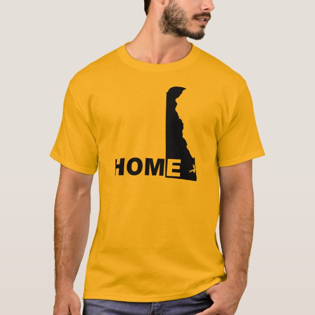 Camisetas Delaware Hogar Lejos Del Estado (Anverso)