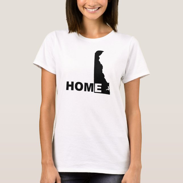 Camisetas Delaware Hogar Lejos Del Estado (Anverso)