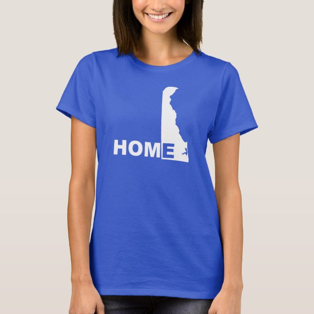 Camisetas Delaware Hogar Lejos Del Estado (Anverso)