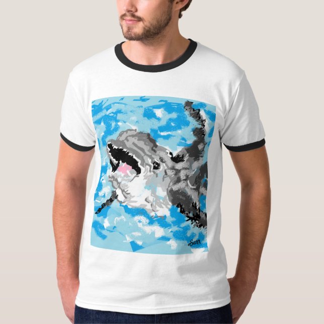 Camisetas : Delfín en juego (Anverso)