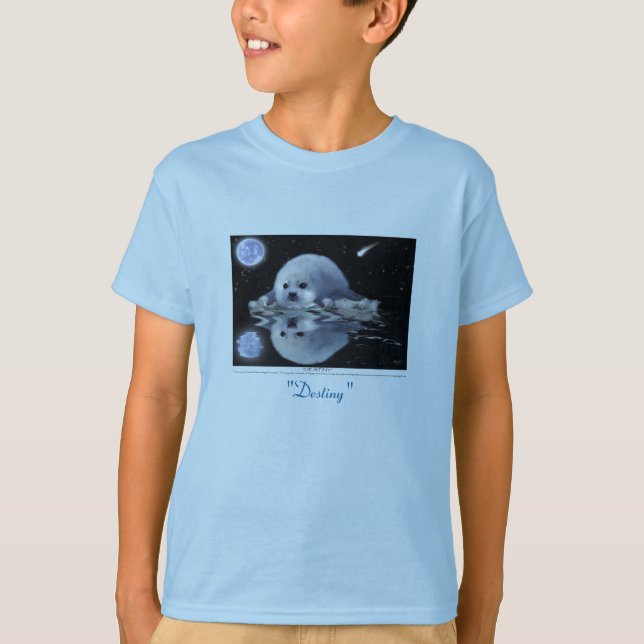 Camisetas "DESTINO" de arte e historia HARP SEAL (Anverso)