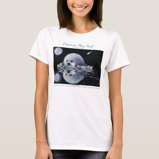 Camisetas "DESTINO" de arte e historia HARP SEAL (Anverso)