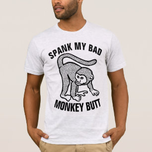 Camisetas divertidas AZOTA MI CULO DE MONO MALO