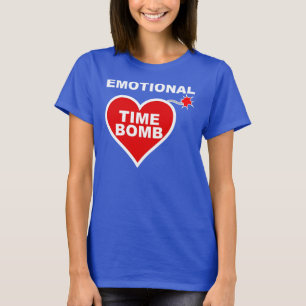 Camisetas Divertidas Bomba de Tiempo Emocional
