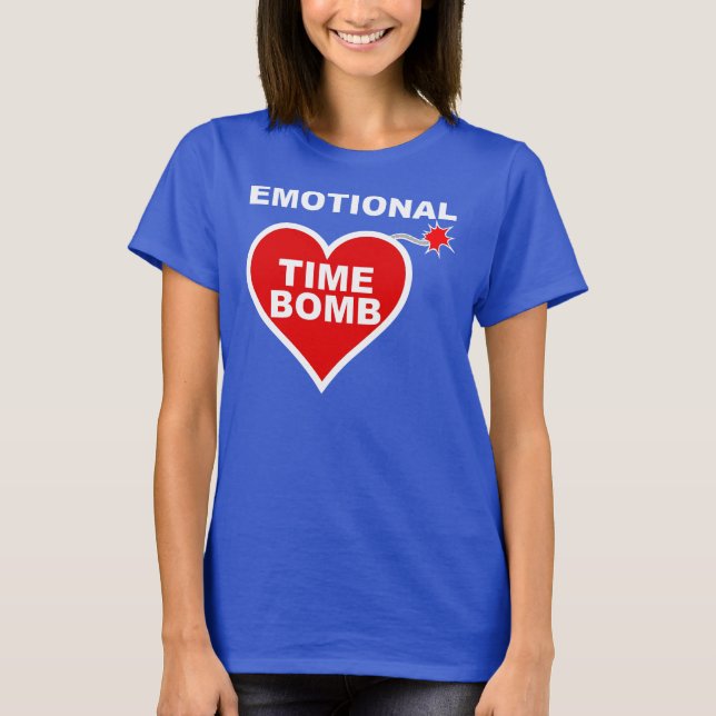 Camisetas Divertidas Bomba de Tiempo Emocional (Anverso)