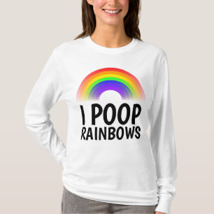 Camisetas divertidas CACA ARCOIRIS