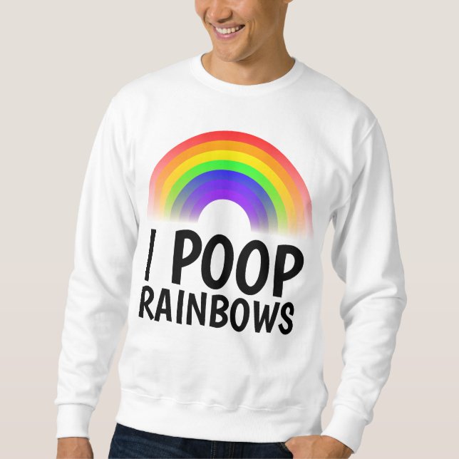 Camisetas divertidas CACA ARCOÍRIS (Anverso)