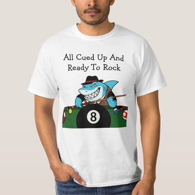Camisetas Divertidas de Billar Rebelde (Anverso)