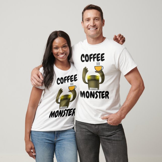 Camisetas divertidas de COFFEE MONSTER (Unisexo)
