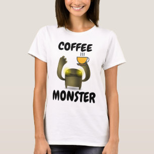 Camisetas divertidas de COFFEE MONSTER