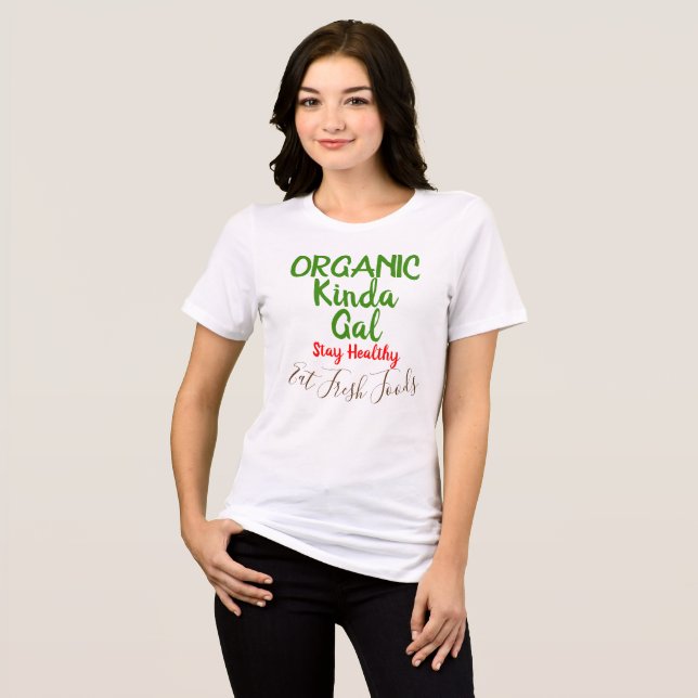 Camisetas Divertidas de Comida Fresca para Chicas  (Anverso Completo)