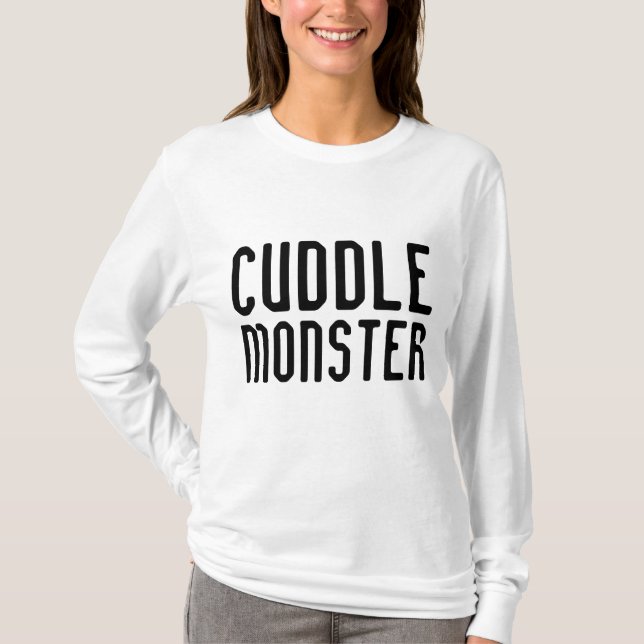 Camisetas divertidas de CUDDLE MONSTER (Anverso)