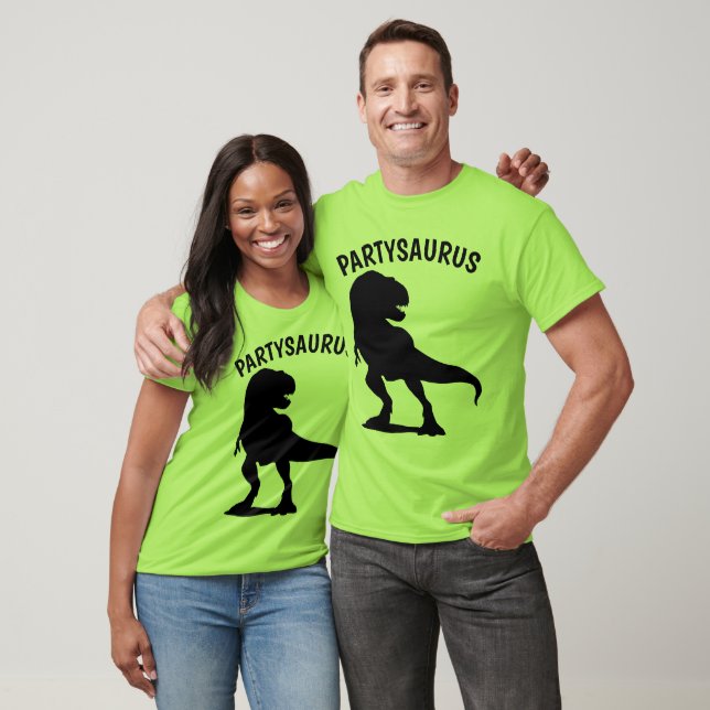 Camisetas divertidas de cumpleaños, FIESTA SAURUS (Unisexo)