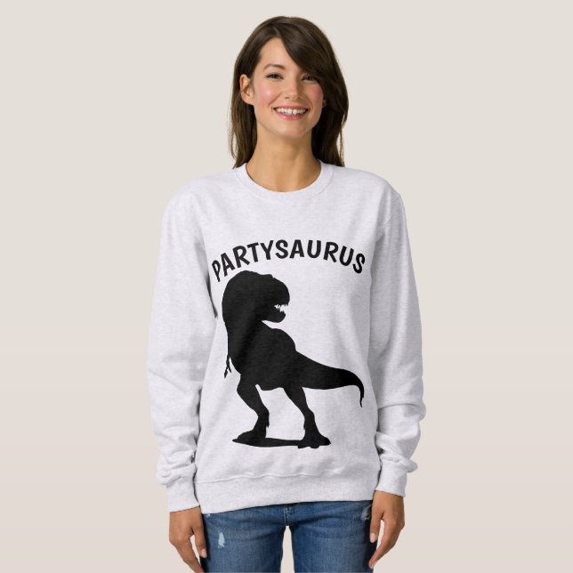 Camisetas divertidas de cumpleaños, FIESTA SAURUS (Anverso completo)