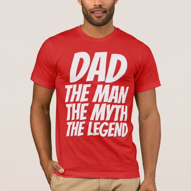 Camisetas divertidas de DAD, MAN MYTH LEGEND (Anverso)
