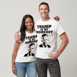 Camisetas divertidas de DONALD TRUMP, MI HOMEBOY