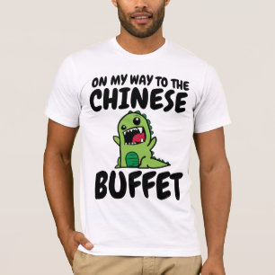 Camisetas divertidas de estilo CHINO BUFFET