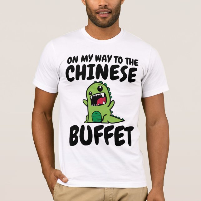 Camisetas divertidas de estilo CHINO BUFFET (Anverso)