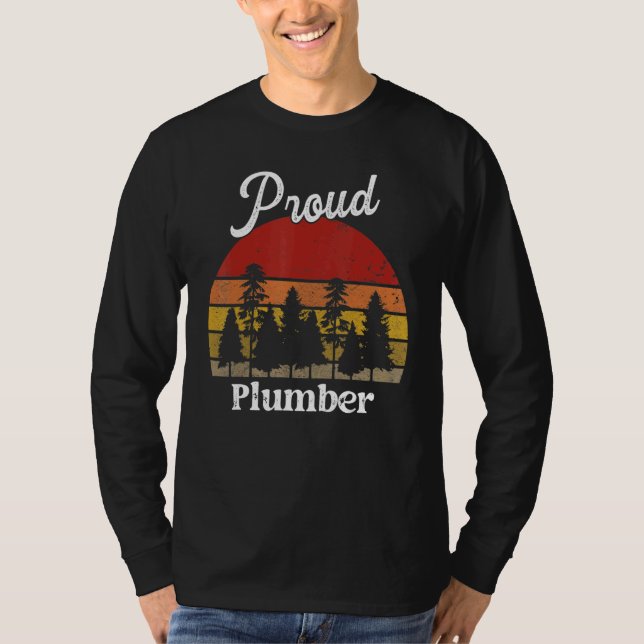 Camisetas Divertidas de Fontanero Título del Traba (Anverso)