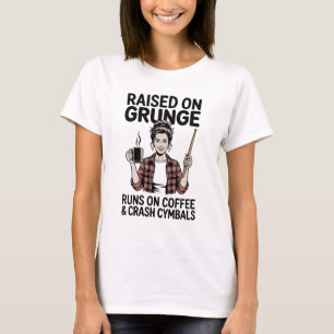 Camisetas Divertidas de Grunge y Platillos para Ma