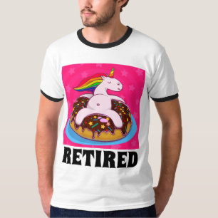 CAMISETAS DIVERTIDAS DE JUBILACIÓN, UNICORNIO EN D