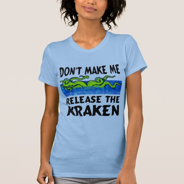 Camisetas divertidas de Kraken (Anverso)