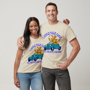 Camisetas divertidas de la charla del coche