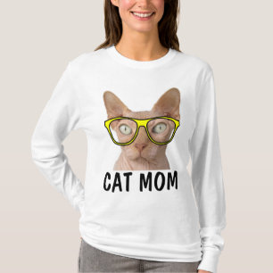 Camisetas divertidas de la MAMÁ SPHYNX del CAT