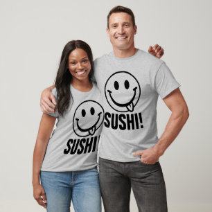 Camisetas divertidas de los hombres, ¡SUSHI!