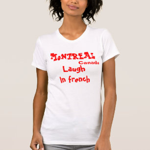 Camisetas divertidas de Montreal Canadá