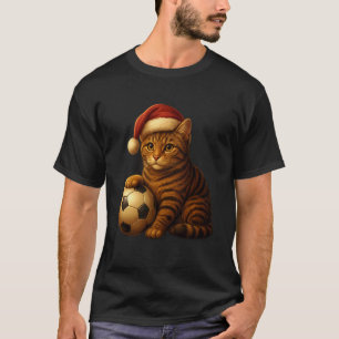 Camisetas divertidas de Navidad de gato Santa juga