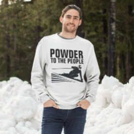 Camisetas divertidas de nieve, POLVO PARA LA GENTE