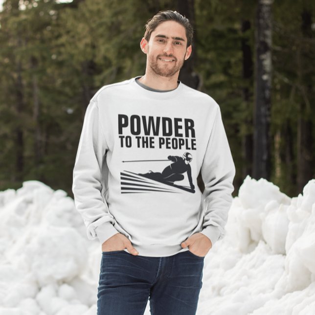 Camisetas divertidas de nieve, POLVO PARA LA GENTE (Subido por el creador)
