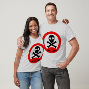 Camisetas Divertidas de Pareja a Juego con Cráneo