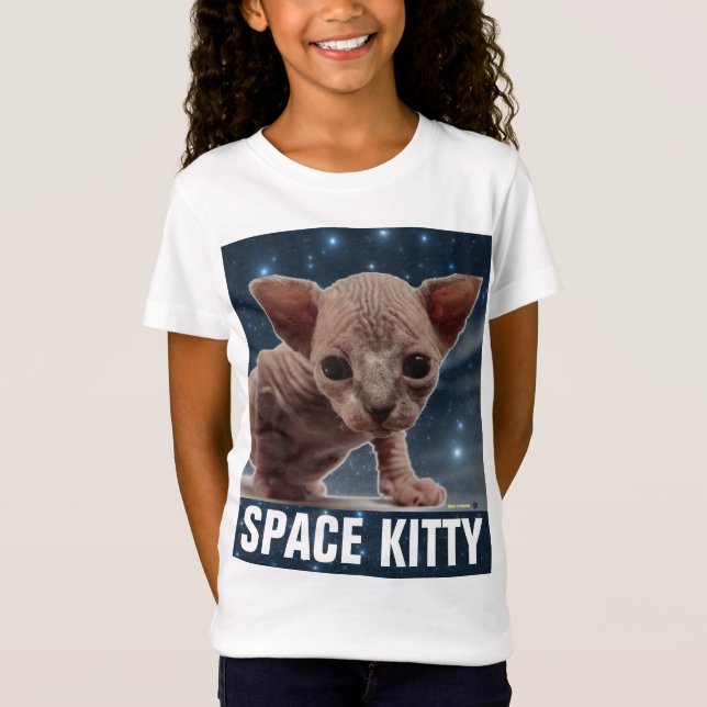 Camisetas divertidas de SPACE CAT (Anverso)