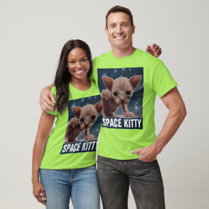 Camisetas divertidas de SPACE CAT