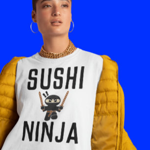 Camisetas divertidas de SUSHI NINJA