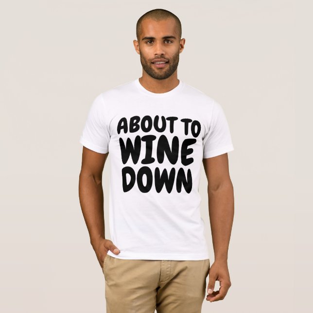 Camisetas divertidas de WINE (Anverso completo)