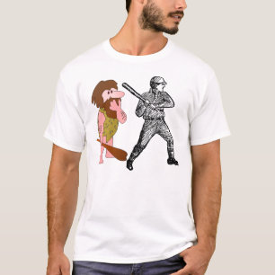 Camisetas divertidas del béisbol del hombre de las