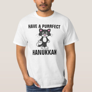 Camisetas divertidas del CAT de Jánuca Chanukah,