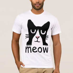 Camisetas divertidas del gato, gatito de la panda,