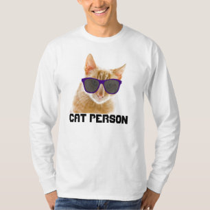 Camisetas divertidas del gato, PERSONA del CAT