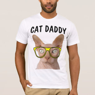 Camisetas divertidas del PAPÁ SPHYNX del PAPÁ de
